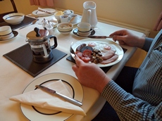 Freshly-cooked breakfast
